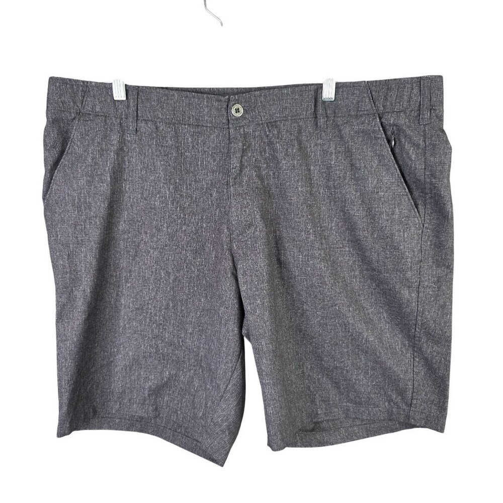 Mens Swiss Tech Gray Golf Shorts Quick Dry 100% Polyester 10" Inseam Size 44